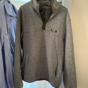 Men’s L.L. Bean Snap Fleece Pullover (Size Medium)